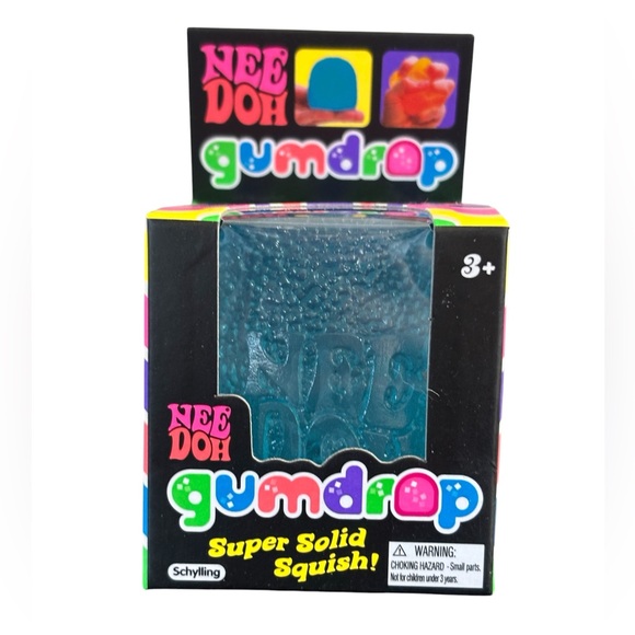 Needoh Other - Needoh New Gum Drop Blue Schylling Sensory stress relief